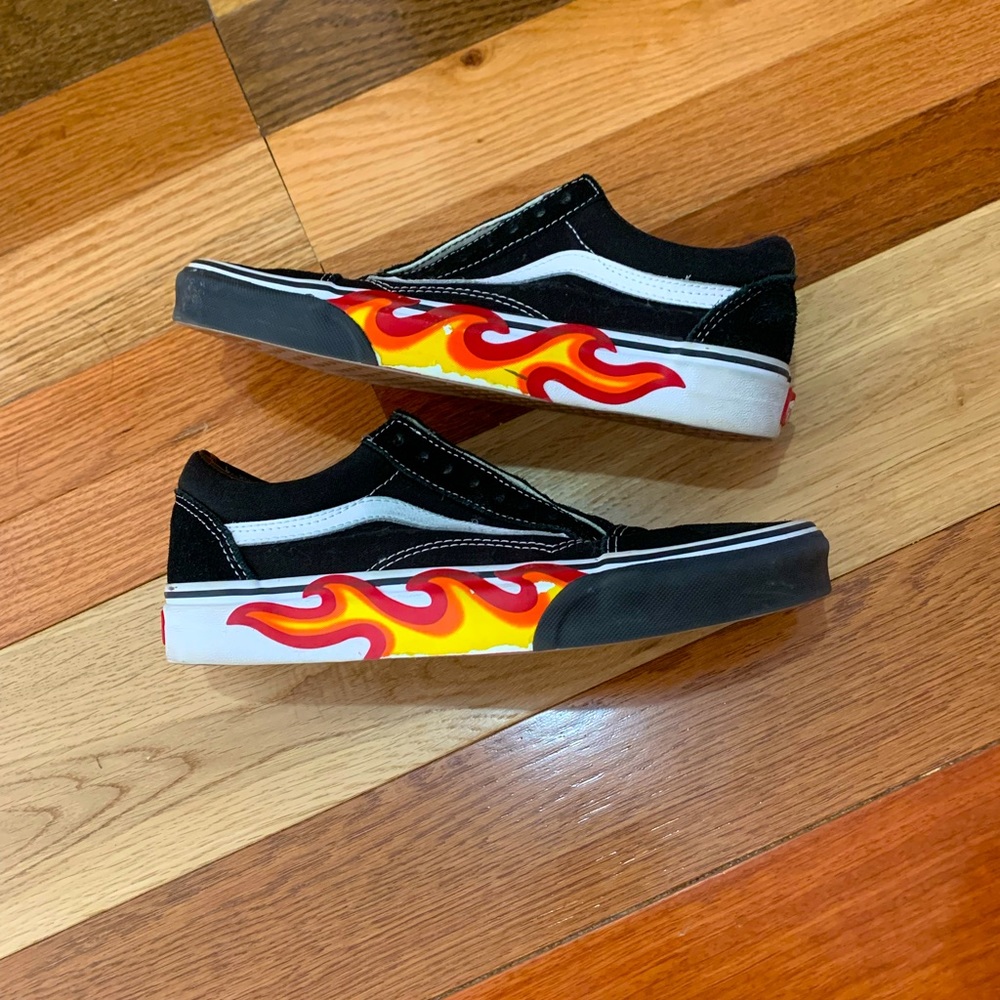 🔥Vans OLD SKOOL Flame Cut Out Shoes🔥